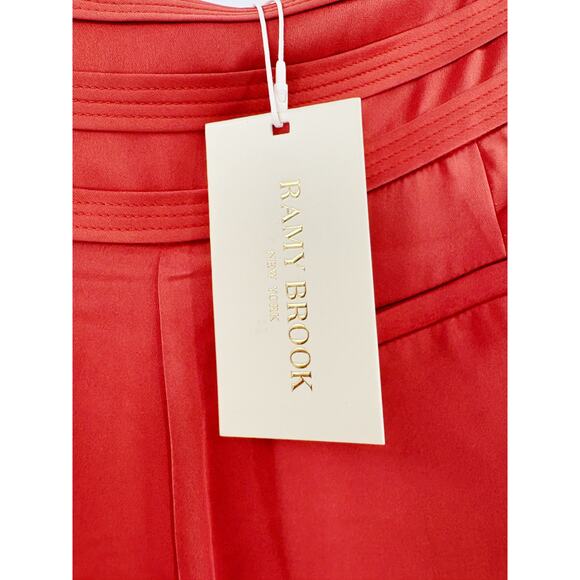 RAMY BROOK Pants NEW Size 0 Full Length Joss Pant $385 Burnt Sienna - Picture 2 of 5